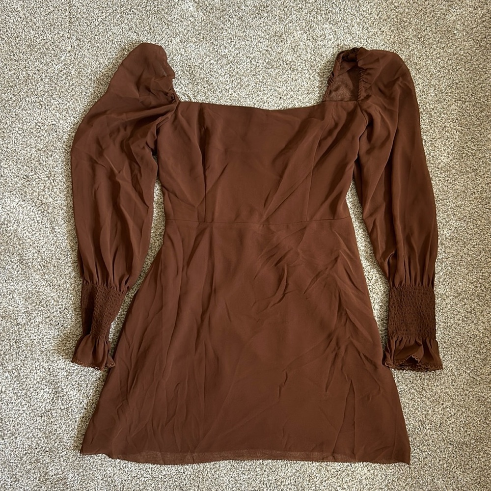 Brown Aritzia Emmylou Dress NWT